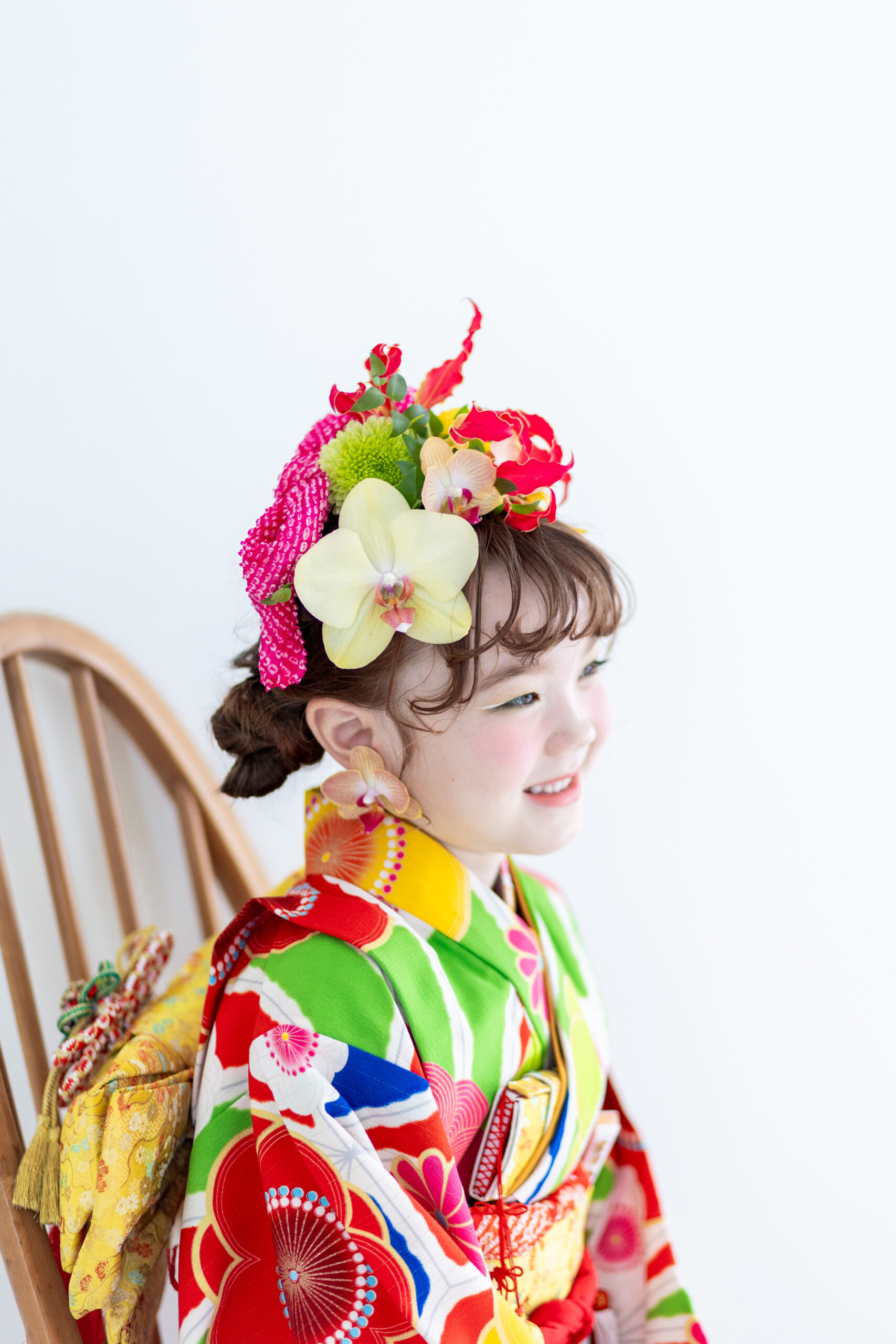 おしゃれなヘアメイク